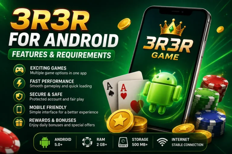 3R3R for Android Features and Requirements